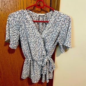 Floral Peplum Blouse